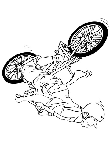 Bmx Flipwhip Coloring Page